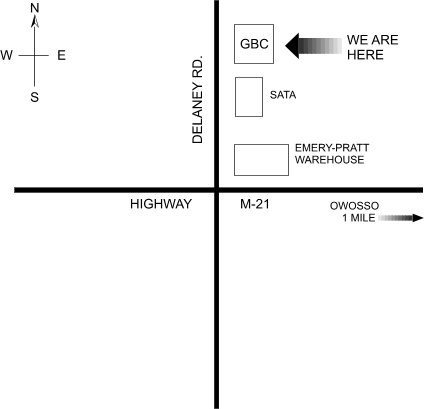 Owosso Gilead Baptist Church map